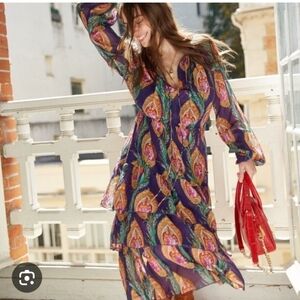 The Kooples silk floral maxi Sz M